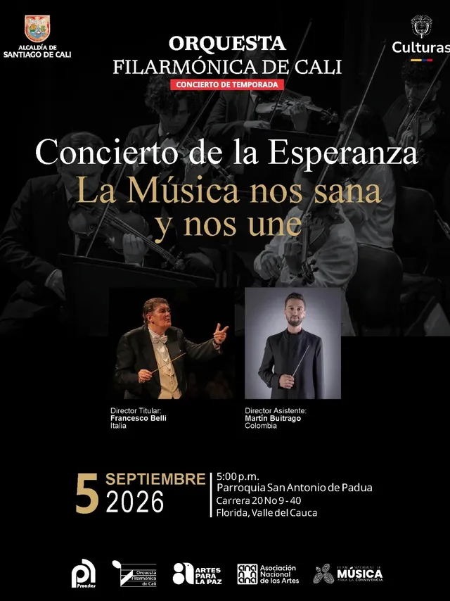 Concierto por la esperanza: la música nos sana y nos une &#8211; Florida, Valle